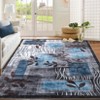Washable Area Rug 9x12 Indoor Modern Floral Living Room Large Soft Carpet Abstract Aesthetic Rug Printed Bedroom Rug Non-Shedding Accent Throw Rug - 4 of 4