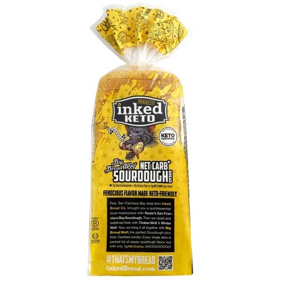 Inked Bread Co. Keto Big Bread Wolf Sourdough Bread - 16oz