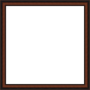 Amanti Art Cyprus Walnut Narrow Framed Dry Erase Magnetic Board - 1 of 4