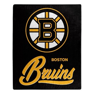 NHL Boston Bruins 50 x 60 Raschel Throw Blanket - 1 of 3