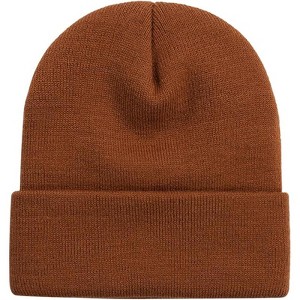 MSDC 1&2 Pack Beanie for Men Women Slouchy Beanie Hats Winter Knit Caps Soft Ski Hat Unisex - 1 of 4