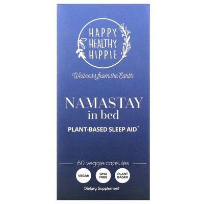 Happy Healthy Hippie Namastay In Bed, Plant-Based Sleep Aid, 60 Veggie Capsules