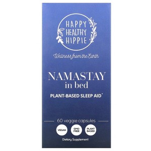 Happy Healthy Hippie Namastay In Bed, Plant-Based Sleep Aid, 60 Veggie Capsules - 1 of 4