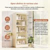 NicBex Bookshelf Storage Rack Bookcases with Door Cabinet for Living Room Home Office - 2 of 4