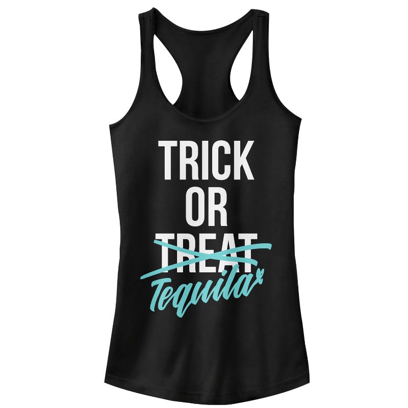 CHIN UP Halloween Trick or Tequila Racerback Tank Top, 1 of 5