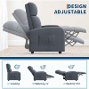 Recliner Chair - Ergonomic Adjustable Home Theater Seating w/ Tall Back, Wide Arms, Padded Seat & Side Pocket - 4 of 4