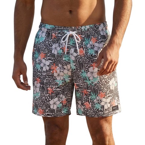 HEAT Swimwear Men's UPF 50+ 17" Hawaii Bathing Suit X large
