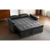 Vynxaria 56.9" Loveseat Sofa Bed with USB Ports & Adjustable Backrest - Comfort Meets Convenience - 4 of 4
