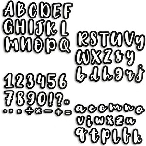Bright Creations 146 Piece Alphabet, Numbers, Punctuation White Cutout Letters for Bulletin Board, Classroom, Chalkboard, 3.2 Inch - 1 of 4