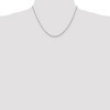Black Bow Jewelry 2.25mm 10k White Gold D/C Quadruple Rope Chain Necklace - 2 of 4