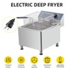 WhizMax 11L Electric Fryer with Basket & Lid 2.0, Deep Fryer for Restaurant Home Use, Adjustable Temperature, Stainless Steel, 110V - image 2 of 4