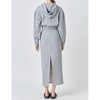 Women's French Terry Cropped Hoodie - Grey Lab - 4 of 4