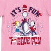 Dr. Seuss The Cat in the Hat It's Fun to Have Fun Youth Girl Pink Short Sleeve Tee - 2 of 2