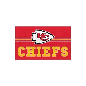 Evergreen Kansas City Chiefs, 16" x 28" Embossed Indoor Outdoor Doormat Home Decor - 1 of 4