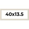 PosterPalooza | Panoramic Weathered White Picture Frame - UV Acrylic, Foam Board Backing, Hanging Hardware - 2 of 4