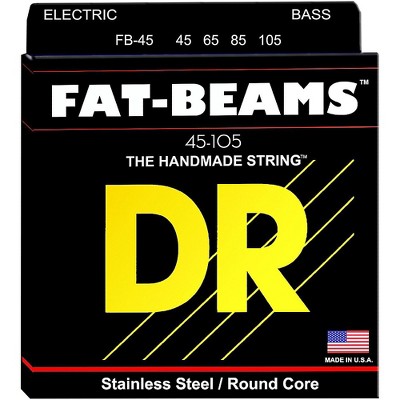 DR Strings Fat-Beams Stainless Steel Medium 4-String Bass Strings (45-105)