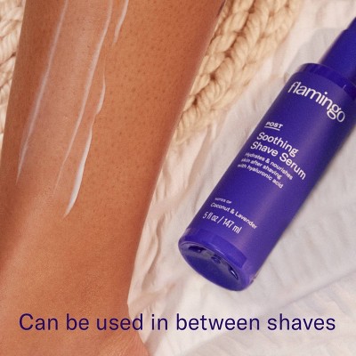 Flamingo Women's Post-Shave Soothing Body Serum - 5 fl oz: Lavender & Coconut Scents, Normal Skin, Gel Formula