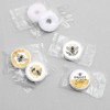 Big Dot of Happiness Little Bumblebee - Bee Baby Shower or Birthday Party Round Candy Sticker Favors - Labels Fits Chocolate Candy (1 sheet of 108) - 3 of 4