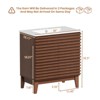 APRILSOUL  Bathroom Vanity, Mid-Century Bathroom Vanity with 2 Soft Closing Doors, Freestanding Bathroom with Wood Grain Laminate - 2 of 4