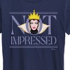 Women's - Disney - Villains Evil Queen Not Impressed Short Sleeve Graphic T-Shirt - 2 of 4