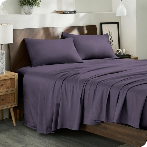 Bare Home 400 Thread Count Organic Cotton Sateen Bed Sheet Set main image 1