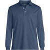 Lands' End Men's Long Sleeve Cotton Supima Polo Shirt with Pocket - 3 of 3