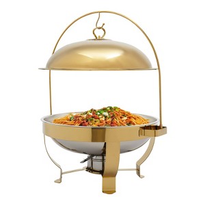 YIYIBYUS Gold Chafing Dish Buffet Set, Buffet Servers and Warmers Set, Round Chafers and Buffet Warmers Sets - 1 of 4