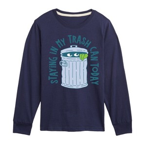Boys' - Sesame Street - Staying In My Can -Toddler and Youth Long Sleeve T-Shirt Long Sleeve Graphic T-Shirt - 1 of 3