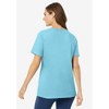 Woman Within Plus Size Perfect Short-Sleeve Scoopneck Tee - 3 of 4