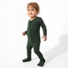 Bellabu Bear Baby Pine Green Bamboo Convertible Footie - 3 of 4