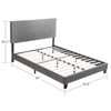 Upholstered Platform Bed Frame ,Wood Slat Support, Easy Assembly - 3 of 4