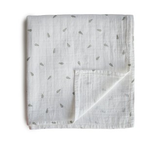 Mushie Organic Cotton Muslin Swaddle Blanket - 1 of 4