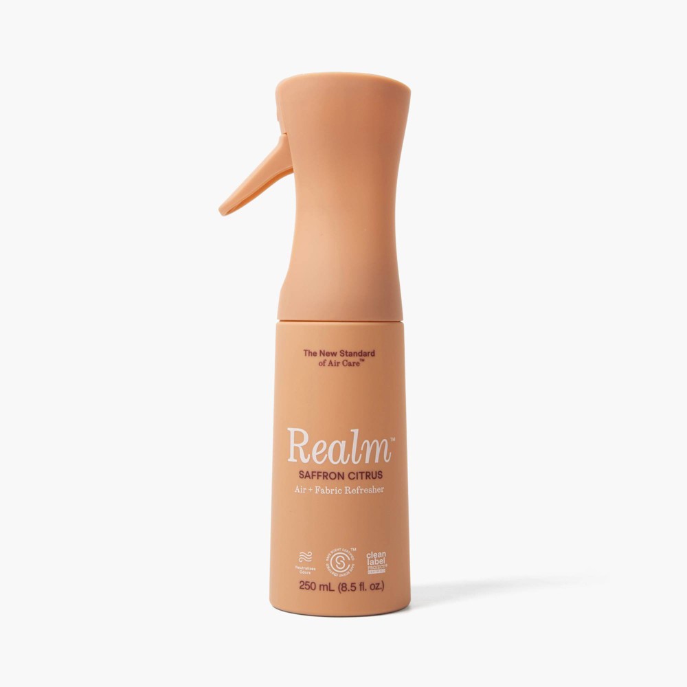 Realm Air + Fabric Spray Air Fresheners Saffron Citrus - 8.5oz: Non-Powered, 1-Pack
