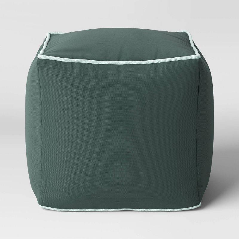 Color Block with Contrast Piping Pouf - Room Essentials™, 4 of 8
