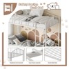 GustoWave Metal Bunk Bed Twin Over Twin, with Arched Guardrail and Safety Ladder - 3 of 4