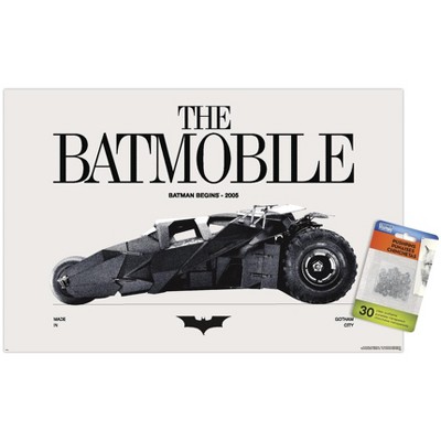 Trends International DC Comics Batman: 85th Anniversary - The Batmobile 2005 Unframed Wall Poster Prints