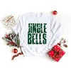 Jingle Bells Block Distressed - Women's Graphic Sweatshirt - 2 of 4