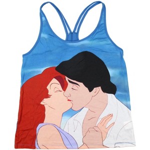 Seven Times Six Disney The Little Mermaid Kiss The Girl Blue Keyhole Tank Top Multicoloured - 1 of 4