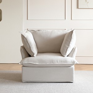 Modern Sofa, Modular Sectional Sofa, Minimalist Wide Deep Seat Couches for Living Room Apartment Lounge Bedroom - 1 of 4