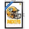 Trends International NFL Green Bay Packers - Drip Helmet 20 Framed Wall Poster Prints - 3 of 4