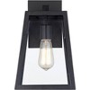 John Timberland Arrington Modern Wall Light Sconce Mystic Black Hardwire 8" Fixture Clear Glass Shade for Bedroom Bathroom Vanity Reading Living Room - 3 of 4