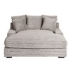 CAVINAS Modern Double Sleeper Sofa, Corduroy Upholstered Cloud Couch with Square Armrests, for Bedroom, Living Room - 3 of 4