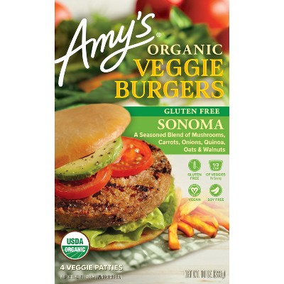 Amy's Organic & Plant Based Frozen Sonoma Veggie Burger - 4ct/10oz