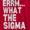 Rerun Island Men's Err What The Sigma Long Sleeve Graphic Cotton Sweatshirt Hoodie - 2 of 4