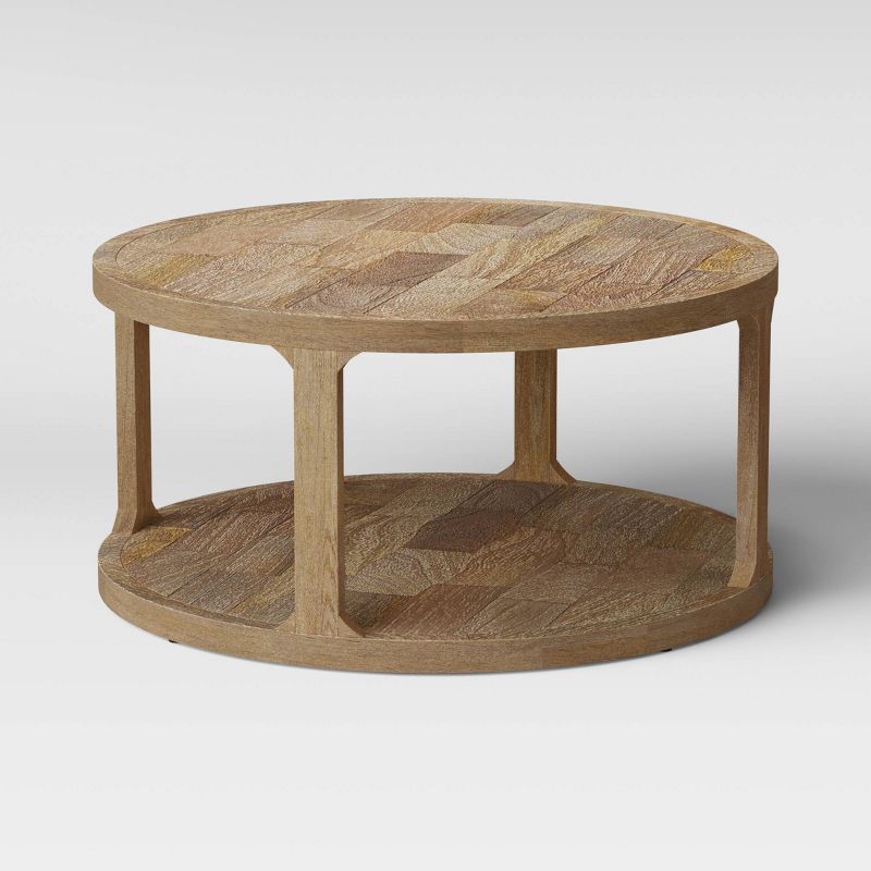 Castalia Round Natural Wood Coffee Table - Threshold&#8482;, 4 of 13