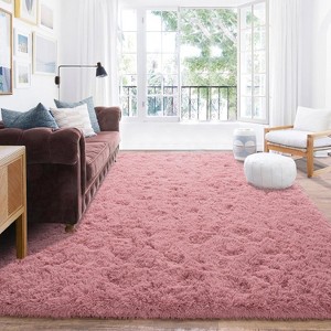 LOVEVOOK Area Rugs for Living Room Bedroom, Fluffy Shag Rugs, Modern Indoor Floor Carpet for Home Decor Aesthetic 4x6 Feet - 1 of 4