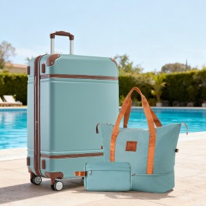 KWPZQEB Luggage Sets 3 Piece, Hardshell Luggage 24 Inch With Spinner Wheels, TSA Lock & Bags - 1 of 4