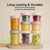8pk Prep Baby Food Storage Containers, Leak-Proof, BPA Free Glass Baby Food Jars for Feeding - 4 of 4