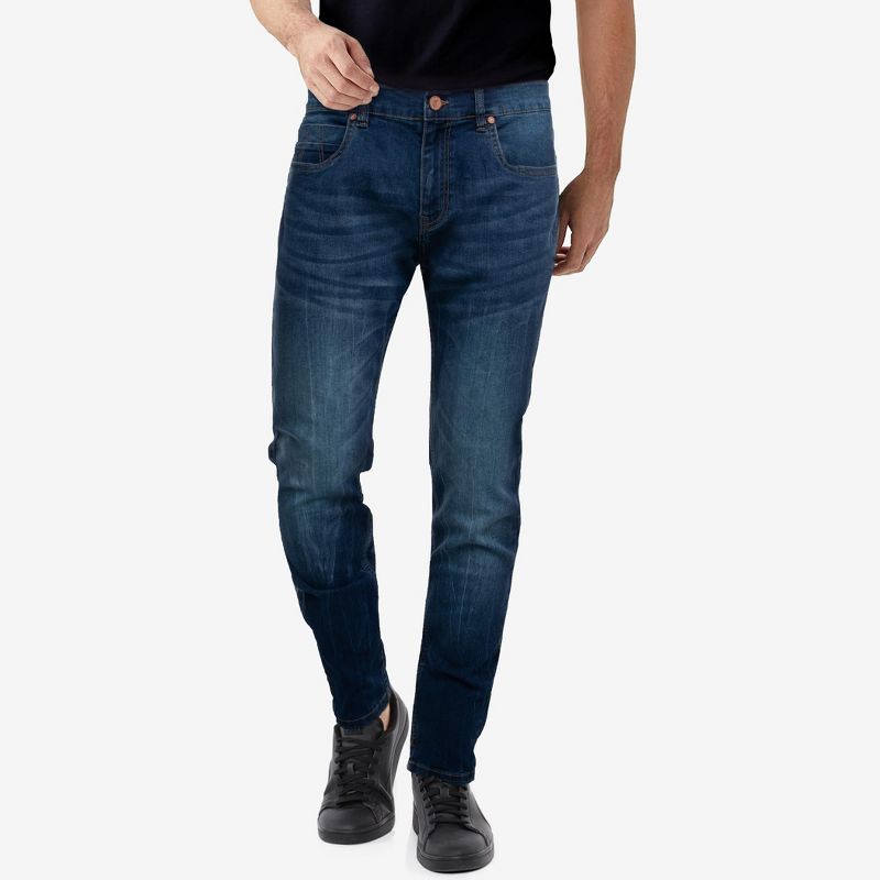 CULTURA Men's Skinny Fit Stretch Jeans, 1 of 5