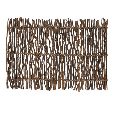 Natural Coconut Stick Twig Design Placemats, Set of 4